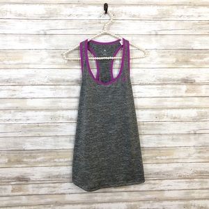 ADIDAS Gray/Purple Racer back Tank